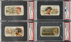 1888 N19 Allen & Ginter "Pirates of the Spanish Main" PSA EX-MT 6 Collection (4)