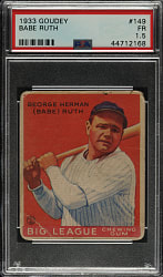 1933 R319 Goudey #149 Babe Ruth PSA FAIR 1.5