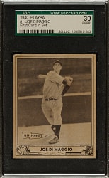 1940 R335 Play Ball #1 Joe DiMaggio SGC GOOD 30