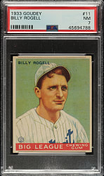 1933 R319 Goudey #11 Billy Rogell PSA NM 7