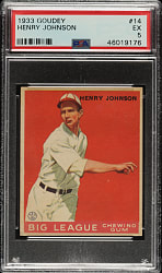 1933 R319 Goudey #14 Henry Johnson PSA EX 5