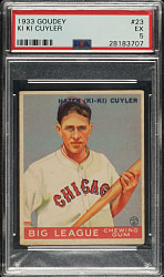 1933 R319 Goudey #23 KiKi Cuyler PSA EX 5