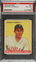 1933 R319 Goudey #27 George Connally PSA EX-MT 6