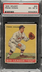 1933 R319 Goudey #30 Frank Hogan PSA EX-MT 6