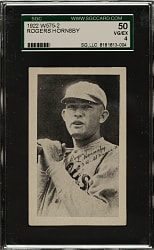 1922 W575-2 Rogers Hornsby SGC VG/EX 50