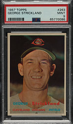 1957 Topps #263 George Strickland PSA MINT 9 - Highest Graded!