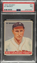 1933 R319 Goudey #50 Ed Brandt PSA NM 7