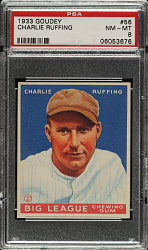 1933 R319 Goudey #56 Red Ruffing PSA NM-MT 8