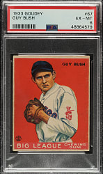 1933 R319 Goudey #67 Guy Bush PSA EX-MT 6