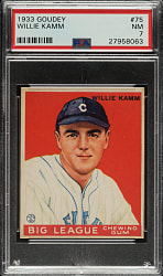 1933 R319 Goudey #75 Willie Kamm PSA NM 7