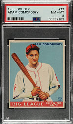 1933 R319 Goudey #77 Adam Comorosky PSA NM-MT 8