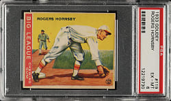 1933 R319 Goudey #119 Rogers Hornsby PSA EX-MT 6