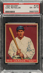 1933 R319 Goudey #120 Carl Reynolds PSA EX-MT 6