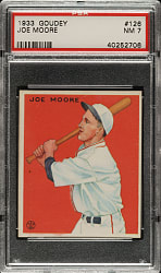 1933 R319 Goudey #126 Joe Moore PSA NM 7