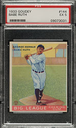 1933 R319 Goudey #144 Babe Ruth PSA EX 5