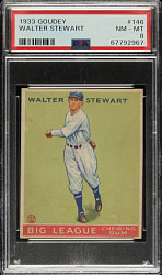 1933 R319 Goudey #146 Walter Stewart PSA NM-MT 8