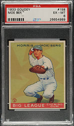 1933 R319 Goudey #158 Moe Berg PSA EX-MT 6