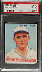 1933 R319 Goudey #162 Leo Mangum PSA EX-MT 6