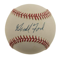 Gerald Ford Single-Signed Baseball