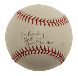 Bill Clinton Single-Signed Baseball