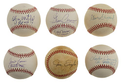 American Astronauts Signed Baseball Collection (6) Including Edgar Mitchell and Alan Shepard