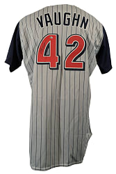 1999 Mo Vaughn Anaheim Angels Signed Game-Used Road Jersey