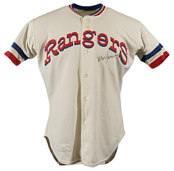 1981 Don Zimmer Texas Rangers Signed Game-Used Manager's Home Jersey