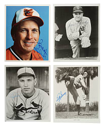 Hall of Fame Signed Photograph Collection (15) Including Dizzy Dean
