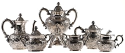Wilbert Robinson Baltimore Orioles Championship Presentation Silver Tea Set