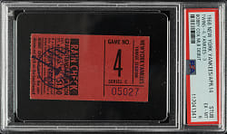 April 14, 1968 New York Yankees (vs. Minnesota Twins) Ticket Stub PSA EX-MT 6 - Bobby Cox MLB Debut - 1 of 1 - Highest Graded!
