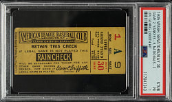 May 30, 1935 Washington Senators (vs. New York Yankees) Ticket Stub PSA POOR 1 - Lou Gehrig 2,000th Hit!
