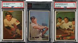 1953 Bowman Color Near-Complete Set (158/160) with 84 Graded Cards Including #59 Mickey Mantle BVG EX 5