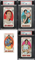 1969-1970 Topps Basketball Complete Set (99) Including #25 Lew Alcindor Rookie PSA EX-MT 6