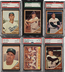 1962 Topps Near-Complete Set (592/598) Plus 46 Variations Including 275 Graded Cards