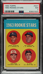 1963 Topps #537 Pete Rose Rookie PSA NM 7