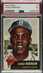 1953 Topps #1 Jackie Robinson PSA EX 5