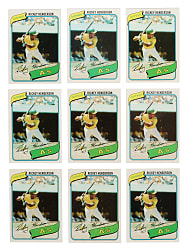 High-Grade 1980 Topps Complete Set Collection (9 Sets, 6,534 Cards)