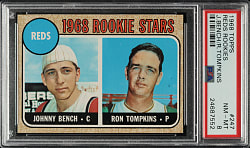 1968 Topps #247 Johnny Bench Rookie PSA NM-MT 8