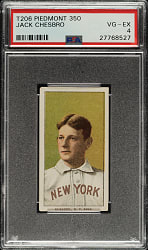 1909-1911 T206 White Border Jack Chesbro PSA VG-EX 4