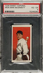 1909-1911 T206 White Border Joe "Iron Man" McGinnity PSA VG-EX 4