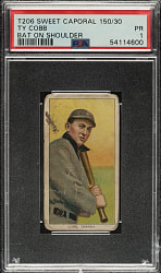 1909-1911 T206 White Border Ty Cobb Bat On Shoulder PSA POOR 1
