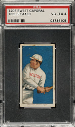 1909-1911 T206 White Border Tris Speaker Rookie PSA VG-EX 4