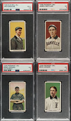 1909-1911 T206 White Border PSA VG+ 3.5 and VG 3 Southern Leaguer Collection (8)