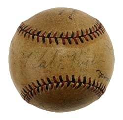 1932 World Series Umpires Signed Baseball Including Bill Klem - From the Series with Babe Ruth's Called Shot - JSA