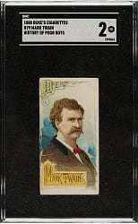 1888 N79 Duke "Histories of Poor Boys and Other Famous People" Mark Twain SGC GOOD 2