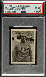 1936 Ed. Haas/Die Sieger Der Olympiade Berlin #7 Jesse Owens PSA GOOD+ 2.5