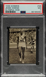 1936 Kosmos Olympia 1936 #58 Jesse Owens Rookie PSA NM 7