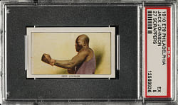 1910 E79 Philadelphia Caramel Boxing Jack Johnson PSA EX 5