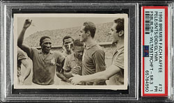1958 Bremer Fachring Kaffee Fussballbilder-Weltmeisterschaft Third Series Soccer #12 Pele Rookie PSA POOR 1