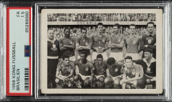 1958 Konig Fussball Soccer Brasilien with Pele Rookie PSA FAIR 1.5